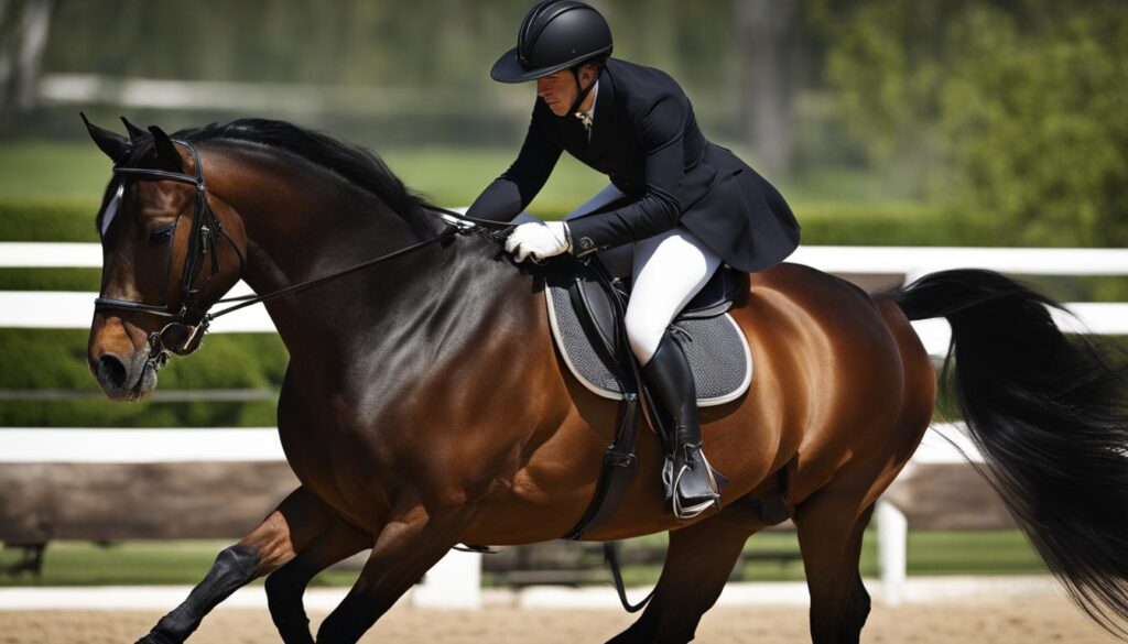 Precision riding using direct rein method