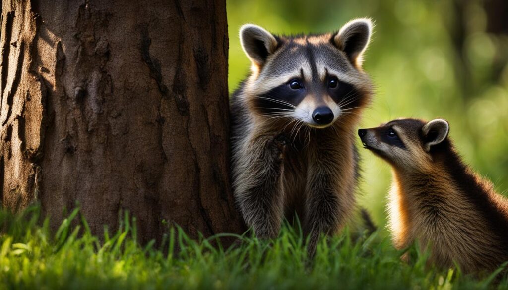 groundhog and raccoon relationship
