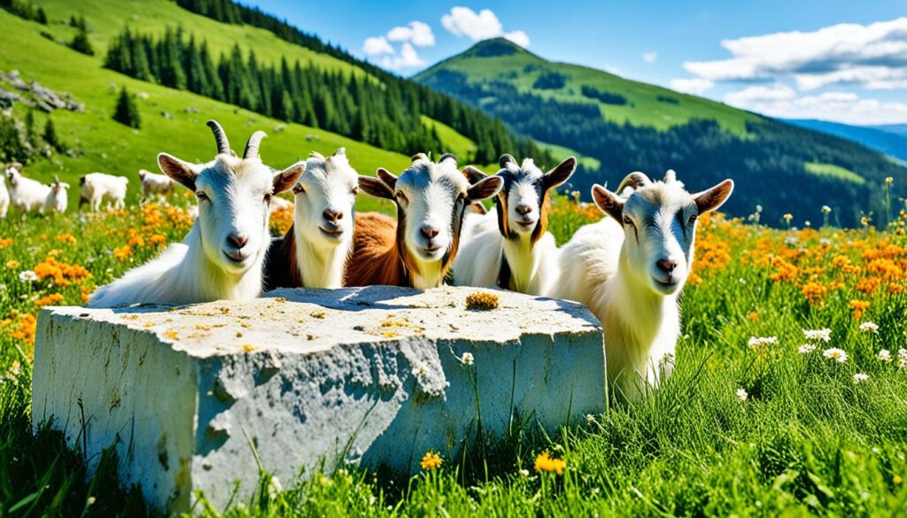Goat mineral block for health